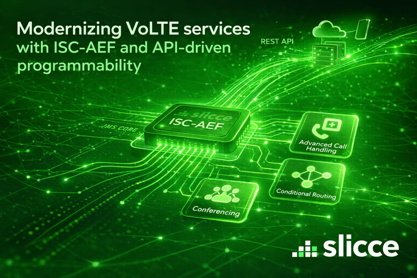 Modernizing VoLTE services with ISC‑AEF and API‑driven programmability